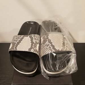 Barbara Bui snakeskin slides